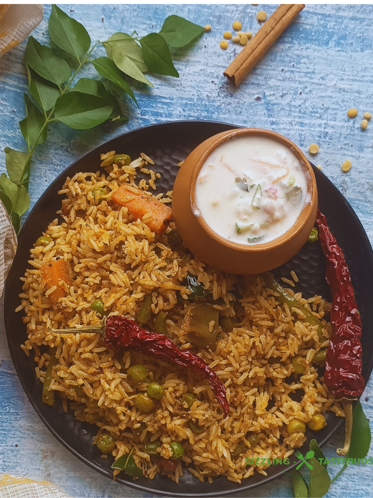Vangibhath is a flavourful, traditional, Rice dish made in Karnataka with sauteed brinjals, rice and an aromatic spice powder. Served as main course or for a quick one pot meal.