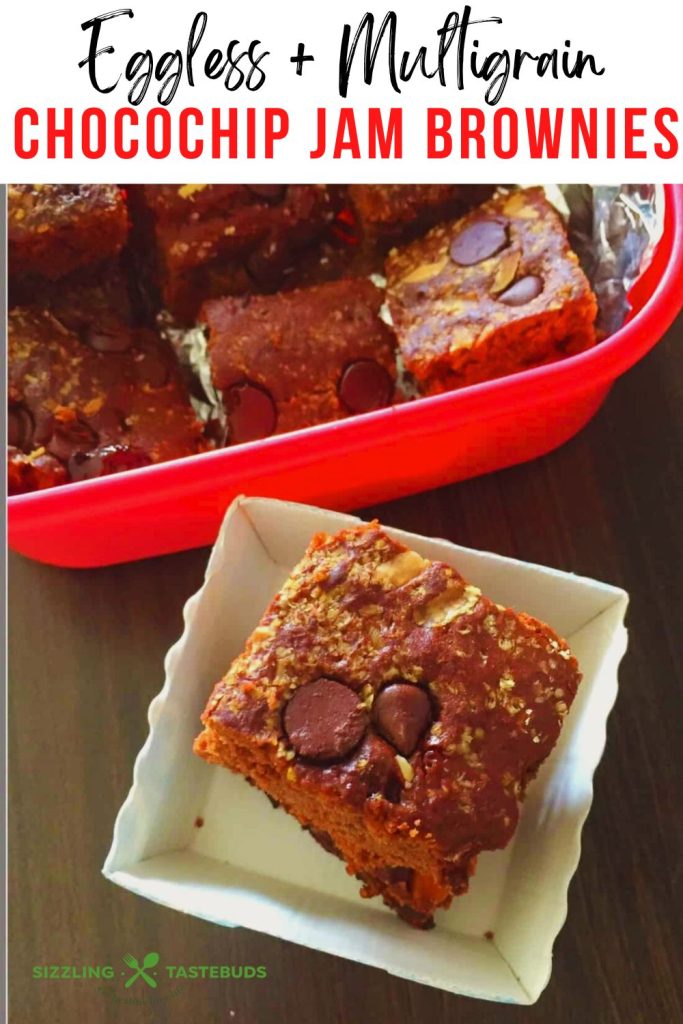 Let’s make decadent Eggless Multigrain Choco Chip Brownies. Perfect for a healthy indulgence or a quick celebration.