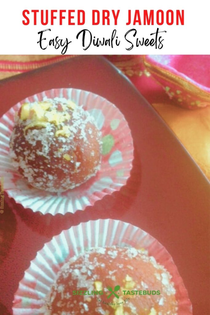 Stuffed Dry Jamun is a traditional Indian stuffed Doughnut. Made for Diwali or any major festival or celebration.
