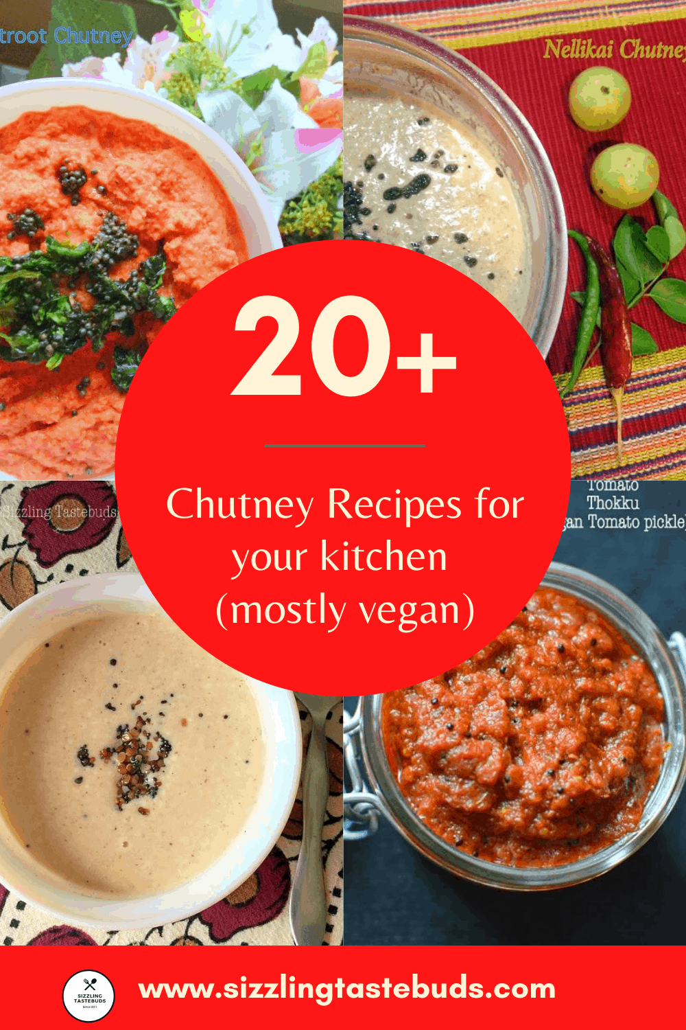 learn how to make 20+ varieties of Chutneys for breakfast and snacks