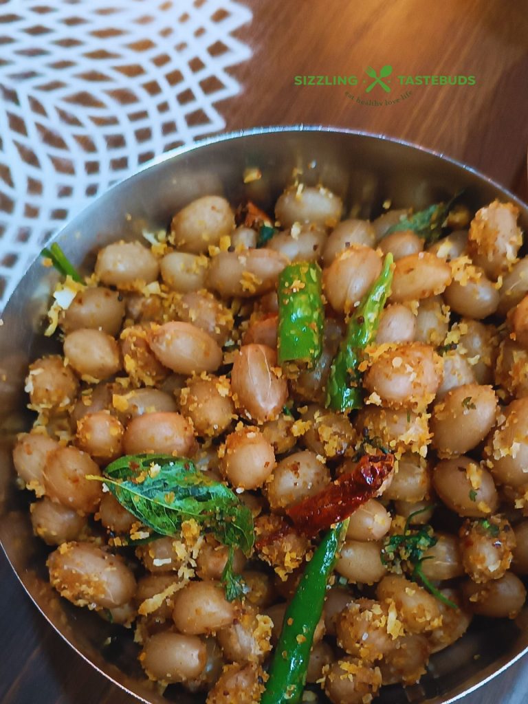 Verkadalai Sundal or Peanut Sundal is a sundal variety made during Navratri for Naivedyam. Can also be had as a high protein snack.