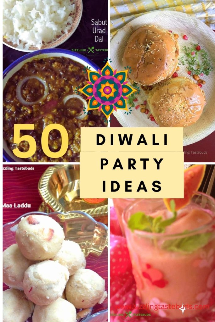 A one-stop collection of 50+ dishes across mocktails, snacks, mains AND desserts to help you plan the perfect Diwali Party (or any get together). 100% vegetarian with gluten free, vegan & sugar-free options included.